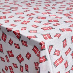 Fødselsdagsdug - Velour dug med flag - Nervøs velourdug - Pakke med 3 meter